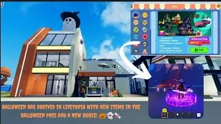 HALLOWEEN HAS COME TO LIVETOPIA! New  items in the Halloween Pass and explore a brand new house! 🎃👻🍬