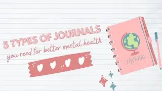 5 types of journals you need for better mental health | Journaling for mental health