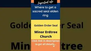 Where to get a sacred seal elden ring 