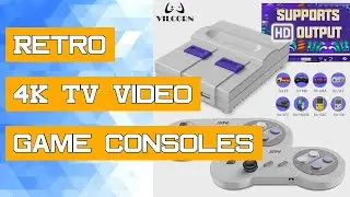Retro 4K TV Video Game Consoles SEGA SNES GBA GB Dendy Console 6000 Games