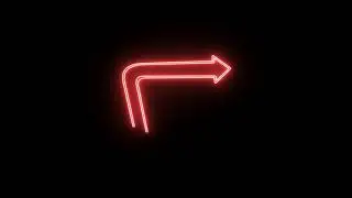 ARROW LINE NEON EFFECT