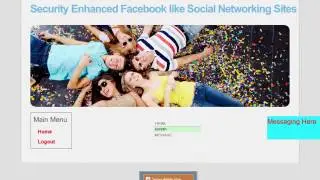 Security Enhanced Facebook like Social Networking Sites