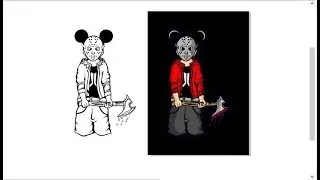 Mewarnai gambar hasil scan dengan Coreldraw