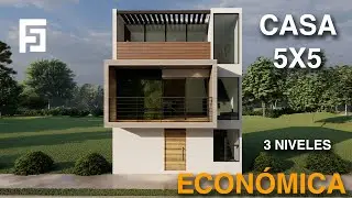 CASA 5X5 METROS | CASA 5X5 METROS CON  3 PISOS