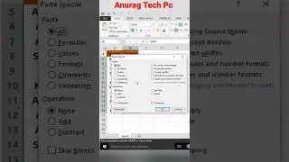 how to use paste special in Excel 