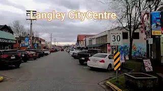 Langley BC Canada City Centre Driving