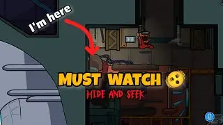 Can I win without moving in first round 😳| Among Us Hide & Seek