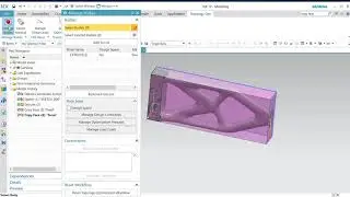 How to use topology optimization of a cantilever beam using Copy Face, Siemens NX12 CC available