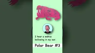 Part-3 "Polar Bear, Polar Bear, What Do You Hear?" #SHORTS  - しろくまくん なにがきこえる？ - ブライアン先生の英語絵本読み聞かせ