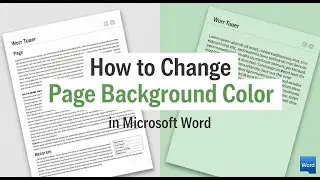 How to Change Background Color in Microsoft Word: Gradient, Texture, Pattern, and Picture Tutorial