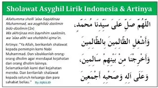 Sholawat Asyghil Merdu 40 Menit Nonstop