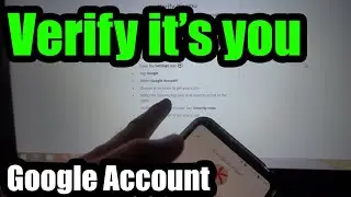 Google - Verify it's you - This device isn't recognized (Sign in problem)