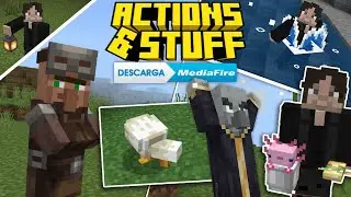 ACTIONS AND STUFF para Minecraft BEDROCK 1.21 - Como descargar e instalar