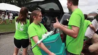 Move-in day on Duke University campus
