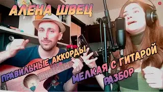 Как играть Алену Швец - Мелкая С Гитарой Аккорды.Бой.Разбор.