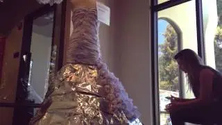 Designer makes Wedding Dress out of recycled paper