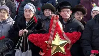 Останки 84 советских воинов преданы земле на Поле воинской славы в Кузовлево