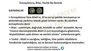 Esmayıhüsna İhlas Tevhid Ne demek
