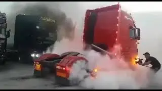 Volvo FH V2 BURNOUT | Straight Pipe