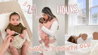 *realistic* 24 HOURS with a 3 MONTH OLD: night feedings, target trip + new clothes!