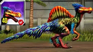 Spinoraptor Max Level 40 - Hybrid - Jurassic World The Game