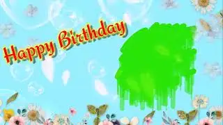 children Birthday Greeting green screen, #birthday_green_screen_effects