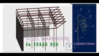 Staad Pro Industrial Warehouse Design ( Steel Design )