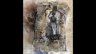 Very Chunky Shabby Grunge Eclectic Flower Fairy Junk Journal Flip Through