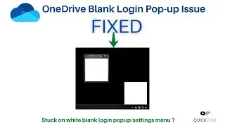 Fixed : OneDrive blank/white pop-up window upon launching