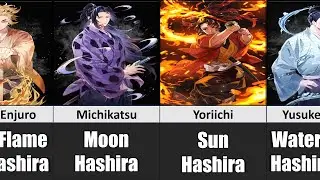 Hashira in the Sengoku Era of Demon Slayer