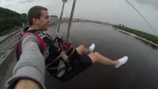 Полёт в Киев над Днепром