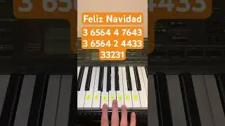 How To Play Feliz Navidad | Easy Piano Tutorial #shorts