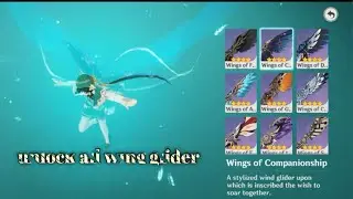 Unlock all wing glider in genshin private server