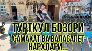 ТУРТКУЛ БОЗОР - САМАКАТ ВА ВАЛАСАПЕТ НАРХЛАРИ |  16.08.2021