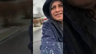 Snowing.