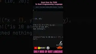 Dont do this in Rust