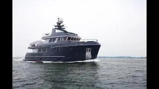 Bering 80 Veda - Steel expedition yacht underway