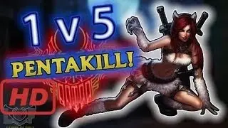 League of Legends Katarina 2v5 Pentakill Aram (Special Thanks to Viki)