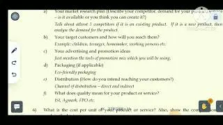 How to prepare business plan project file 📁 Class 12 th Entrepreneurship