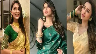 Mimi Chakrabarty Beautiful Saree photos||Beautiful looking Mimi Chakrabarty❤