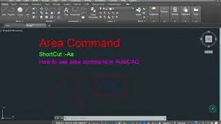 Area Command In AutoCAD In Hindi