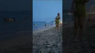 Вечерний пляж Нячанга, Вьетнам. Море восхитительное!👍👍👍 10.06.2023