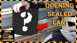 Opening Sealed Can of Czech Rocket Parachute Flares!