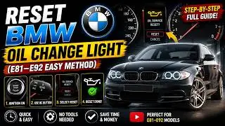 BMW 325i service reset #E90 E91 & E92
