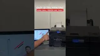 Easy ID Tag Printing using the CX86e #compactprinter #dtm #gcctagprinter #shorts #uaeprinter