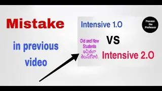 mistake in intensive1.o vs intensive 2.o | intensive 2.o | 