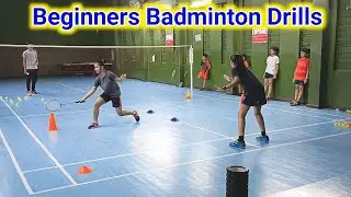 Badminton Training For Beginners | Badminton Drills | Footwork