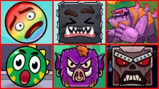 Bounce Ball 5 VS Color Ball Adventure | Fight All Bosses (iOS, Android)