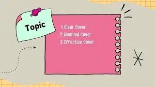Effective Cover, Nominal Cover & Clear Cover