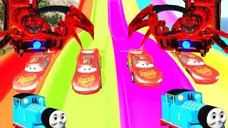 Lightning Mcqueen VS THOMAS.EXE || BeamNG Drive